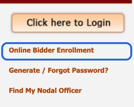 Kerala eTenders home page links: Click here to Login, Online Bidder Enrollment, Generate / Forgot Password and Find My Nodal Officer